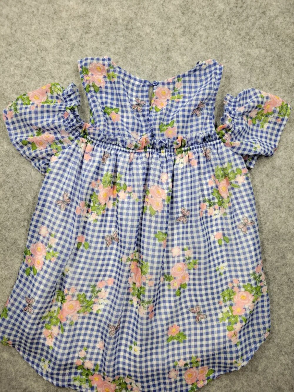 Beauties girls top size 8 blue, white and pink good condition